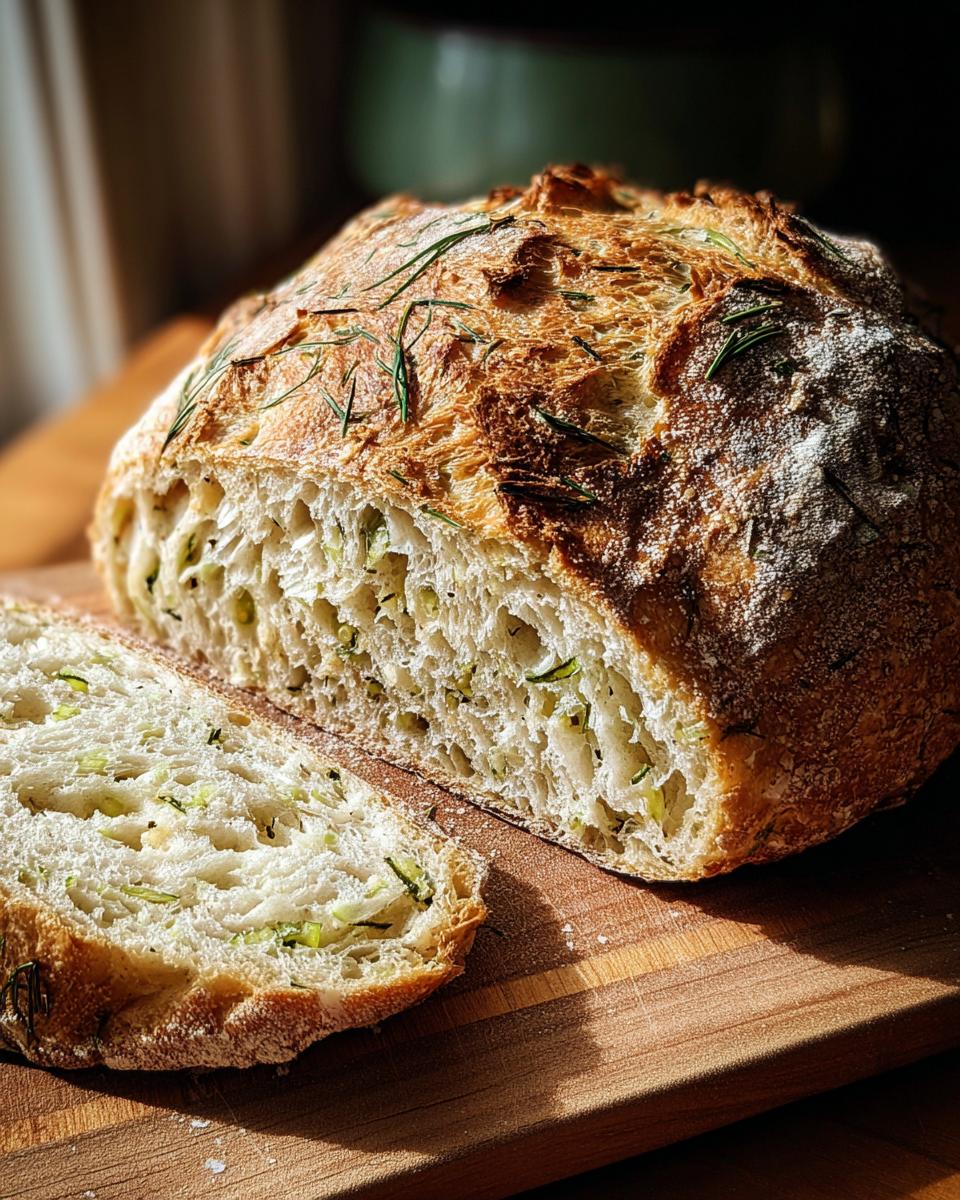 Dill Pickle Cream Cheese Sourdough
