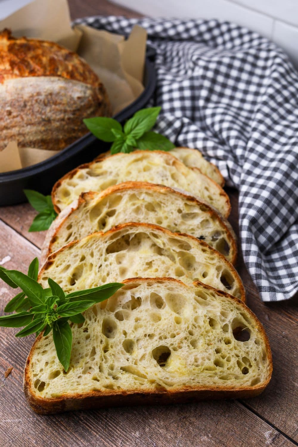 Basil Mozzarella Sourdough