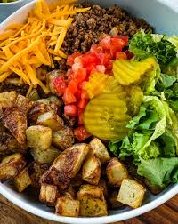 Cheeseburger Protein Bowl
