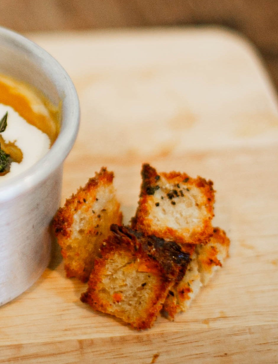 Homemade Sourdough Croutons