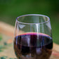 Glass of wine on a table at Nystrom Orchard in Worthington Minnesota.