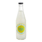 Glass bottle of Boylan bottling company sparkling lemonade on a white background. Sold in the store of Nystrom Orchard in Worthington Minnesota.